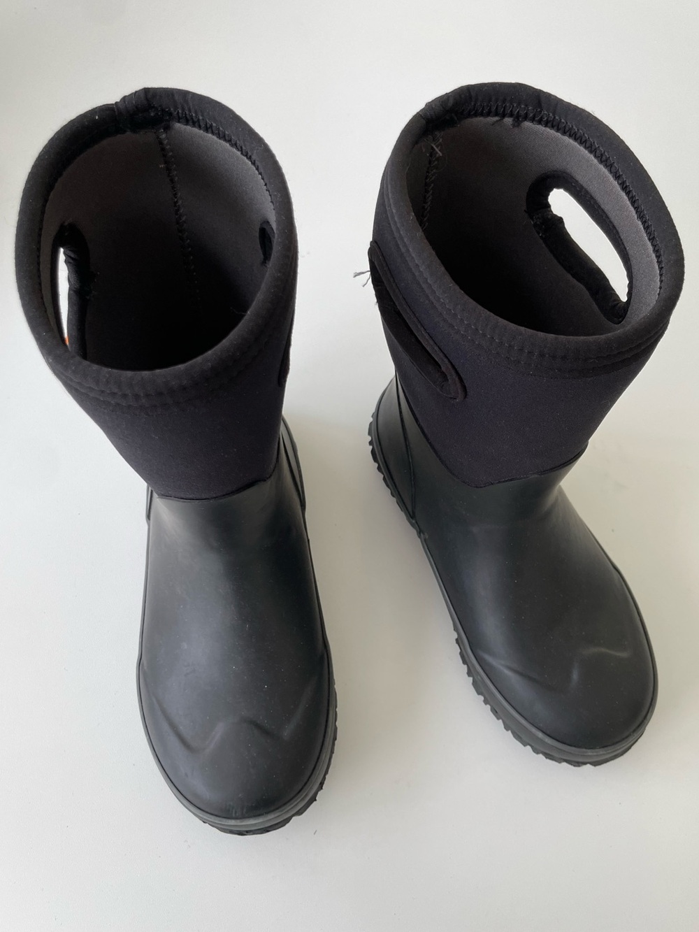 Bogs K Grasp Black Insulated Rain Boots Winter Boots Big Kid 3 Outdoors Gorpcore - Picture 2 of 11